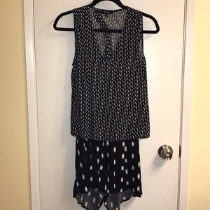 Madewell Overlay Romper Ikat Brush design